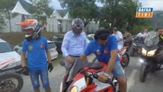 BAFRA’DA MOTOSİKLETLİLERDEN GÖSTERİ