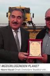 ÖRNEK ÇİFTÇİLERE DSİ’DEN PLAKET